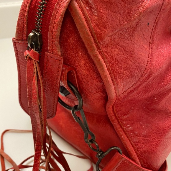Authentic Balenciaga 💯 Part-time Red Moto Handbag - Picture 7 of 16